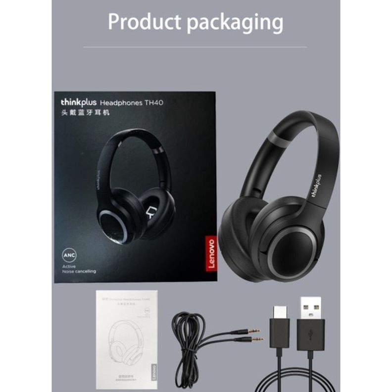 Audífonos Inalámbricos BT Lenovo TH40 Blanco ANC-2