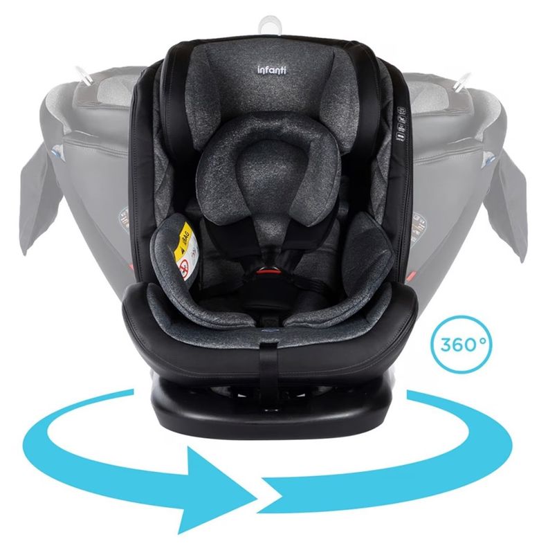 Silla Auto Convertible I-Giro 360 Infanti Dark Grey-5