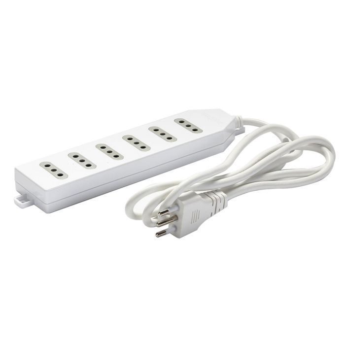 Alargador Electrico 1.5 Mts 6 Pos Blanco-1