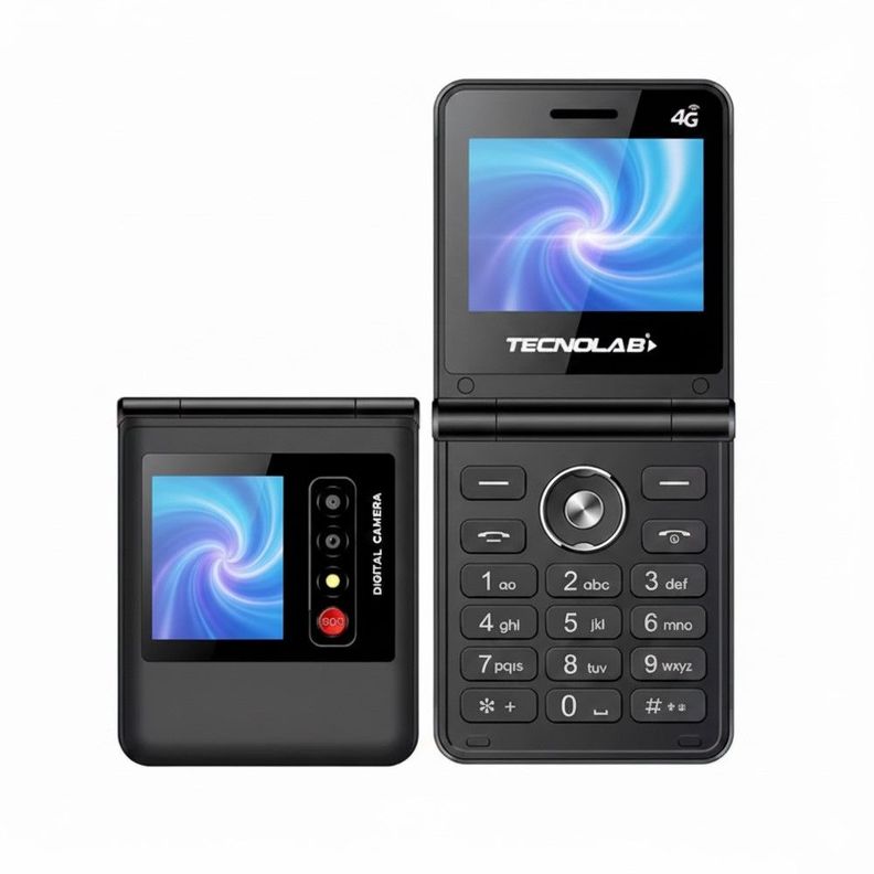 Telefono Senior 4g Doble Pantalla Tecnolab Tl709BK Negro