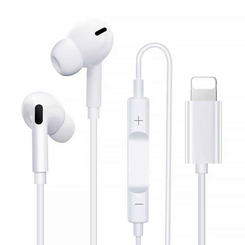 Audifonos con Mic Blanco Lightning Tecnolab-0