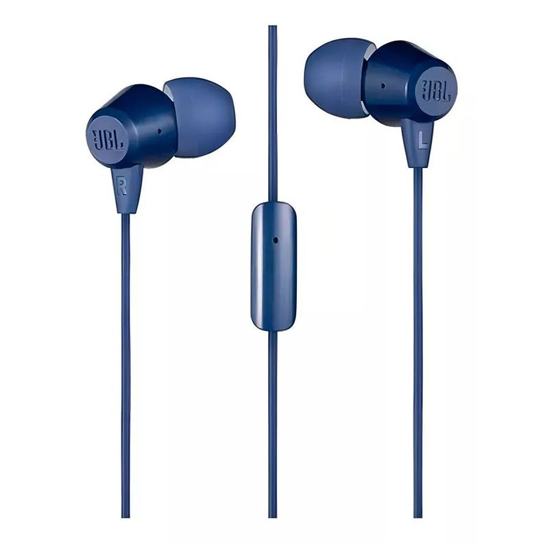 Audífonos In-Ear JBL C50HI 3.5 Mm Azul-3