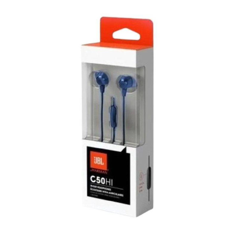Audífonos In-Ear JBL C50HI 3.5 Mm Azul-4