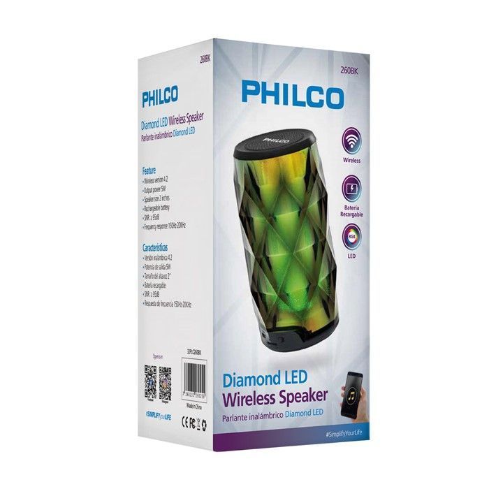 Parlante Portatil Philco Diamond 260BK-2