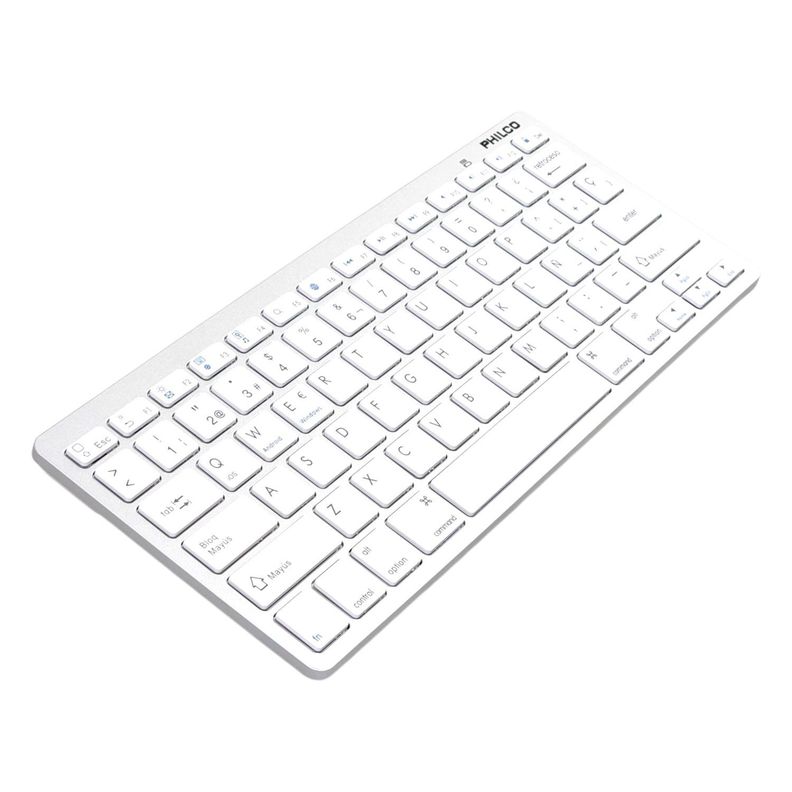 Teclado Inalámbrico Bt Ultra Slim AP382 Blanco Philco-2
