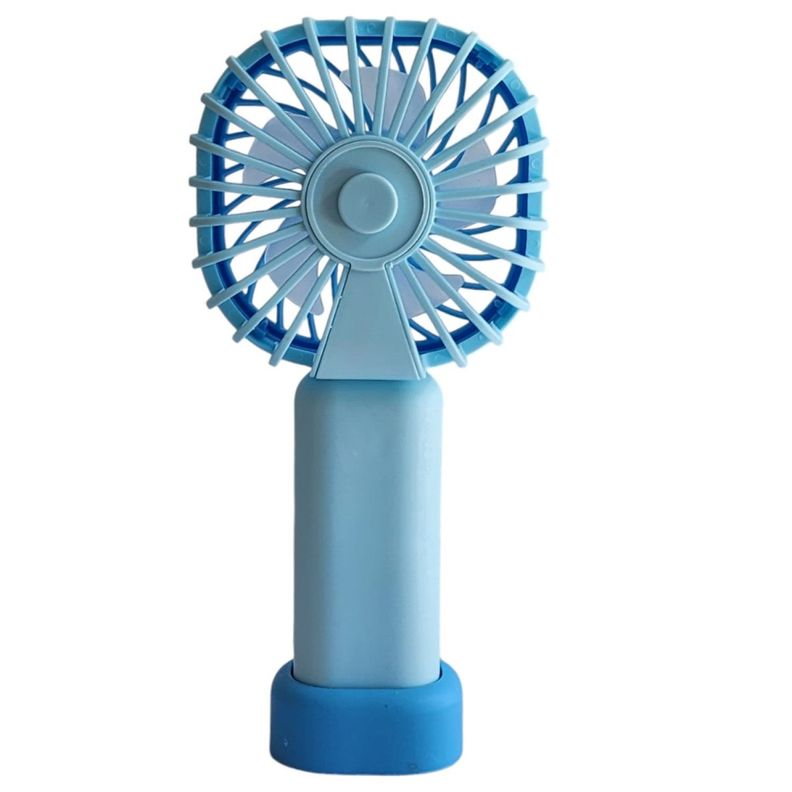 Mini Ventilador Recargable Portátil Azul Tecnolab TL669BL-3