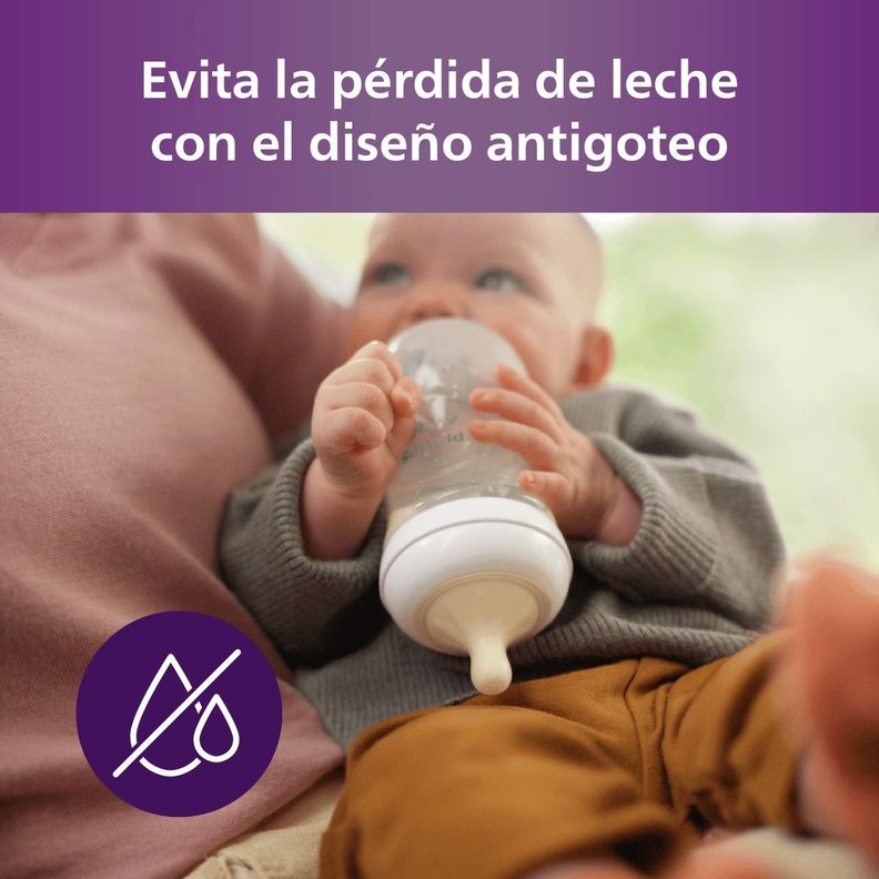 Pack 2 Tetinas Natural 4.0 Avent Flujo Rápido 3m+-5