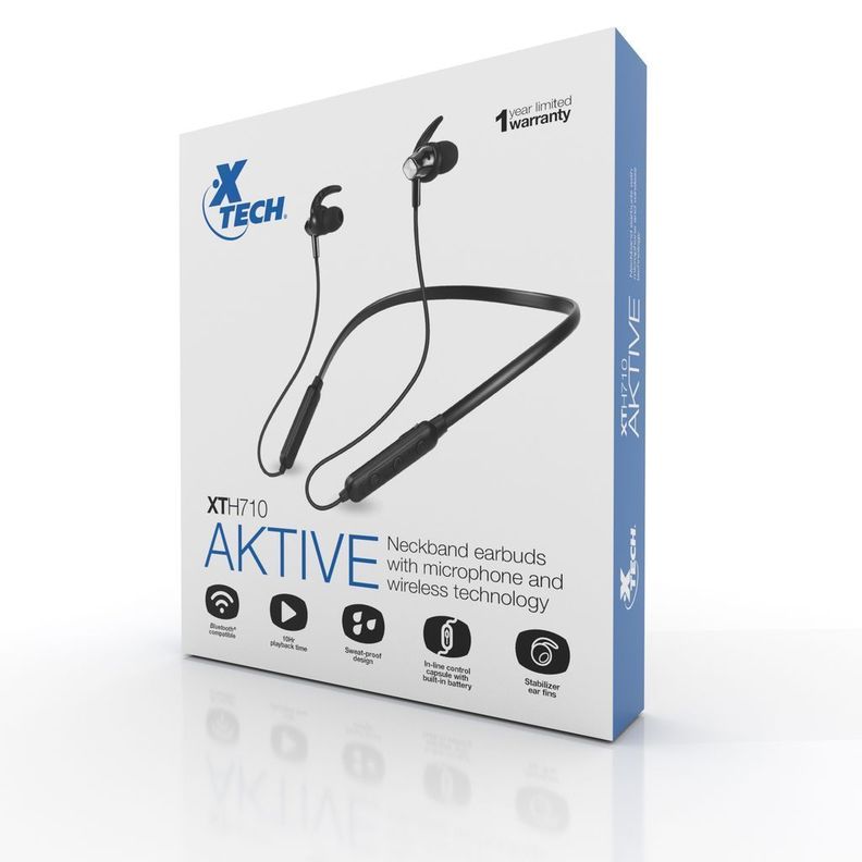Audifonos Bluetooh Xtech Aktive Xth-710 Negro-3