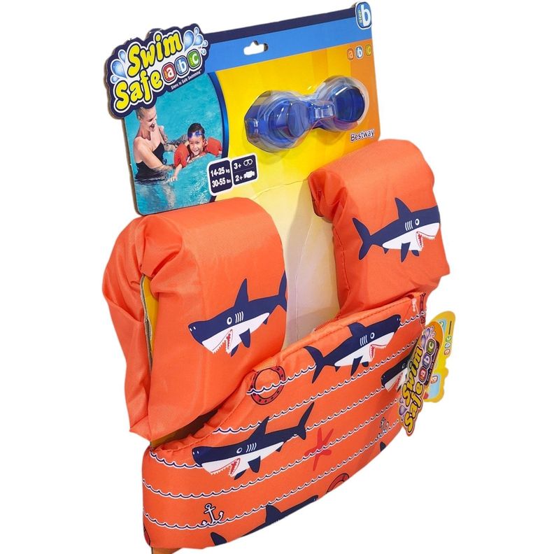 Kit Flotador De Brazo + Lentes De Agua Niño Bestway-5