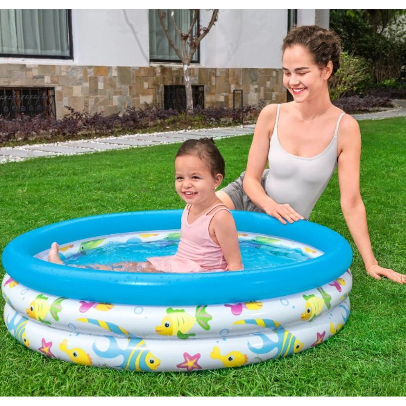 Piscina Inflable Redonda niños Marino 102cm Bestway -2