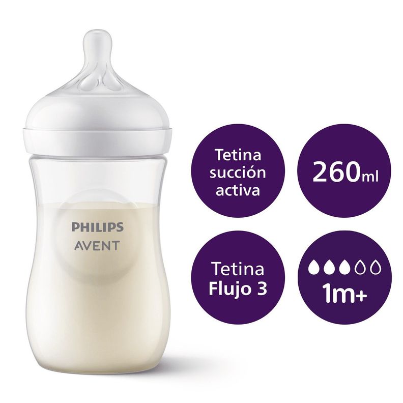 Mamadera Natural Response 260ml Avent SCY903/01 1m+-2