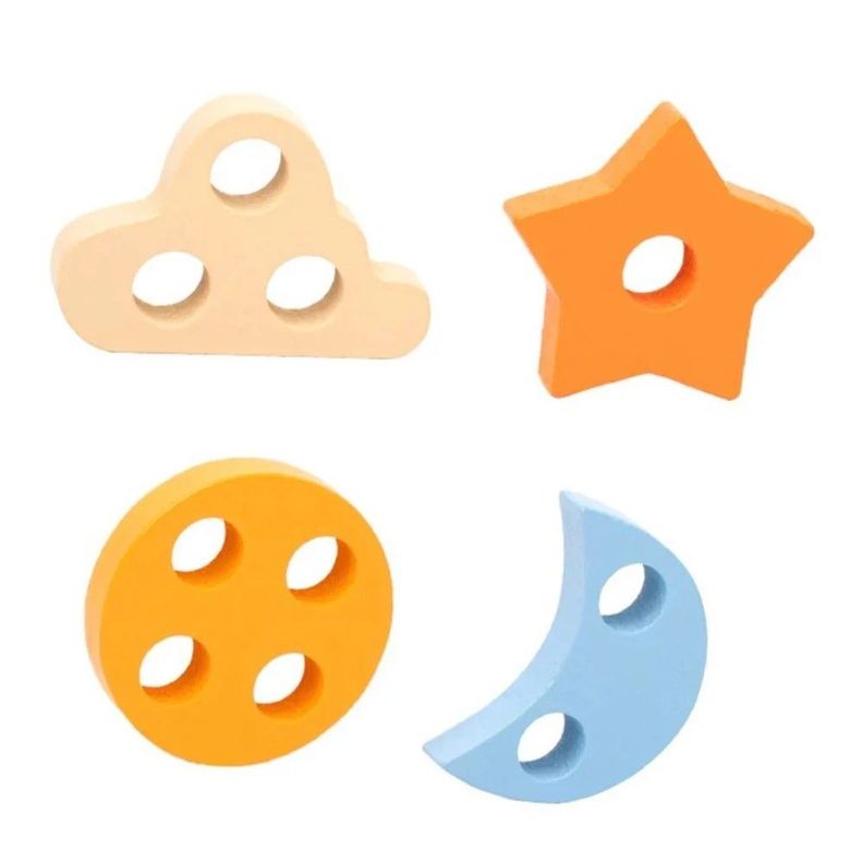 Juguete de Madera Apilable Para Bebés 12 Piezas-1