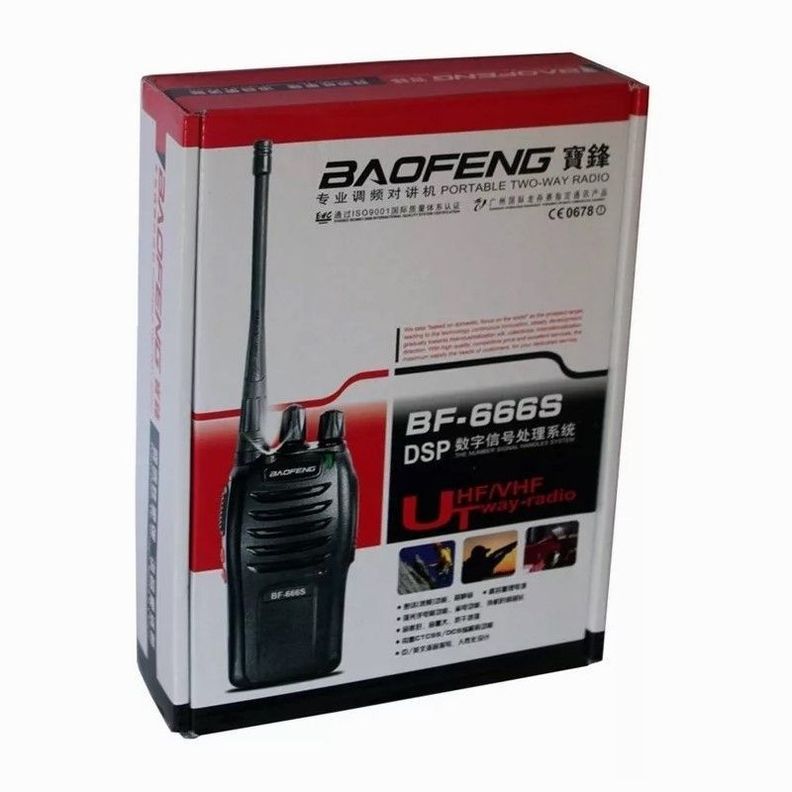 Radio Transmisor 2 Vias Baofeng Bf-666s Negro-3