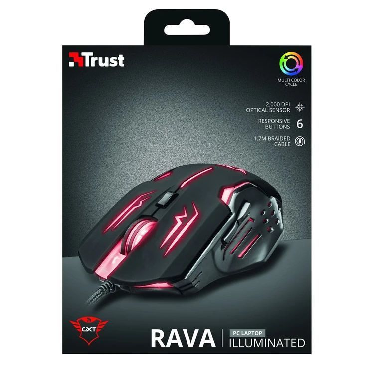 Mouse Gamer Trust GXT 108 Rava Illuminated-5