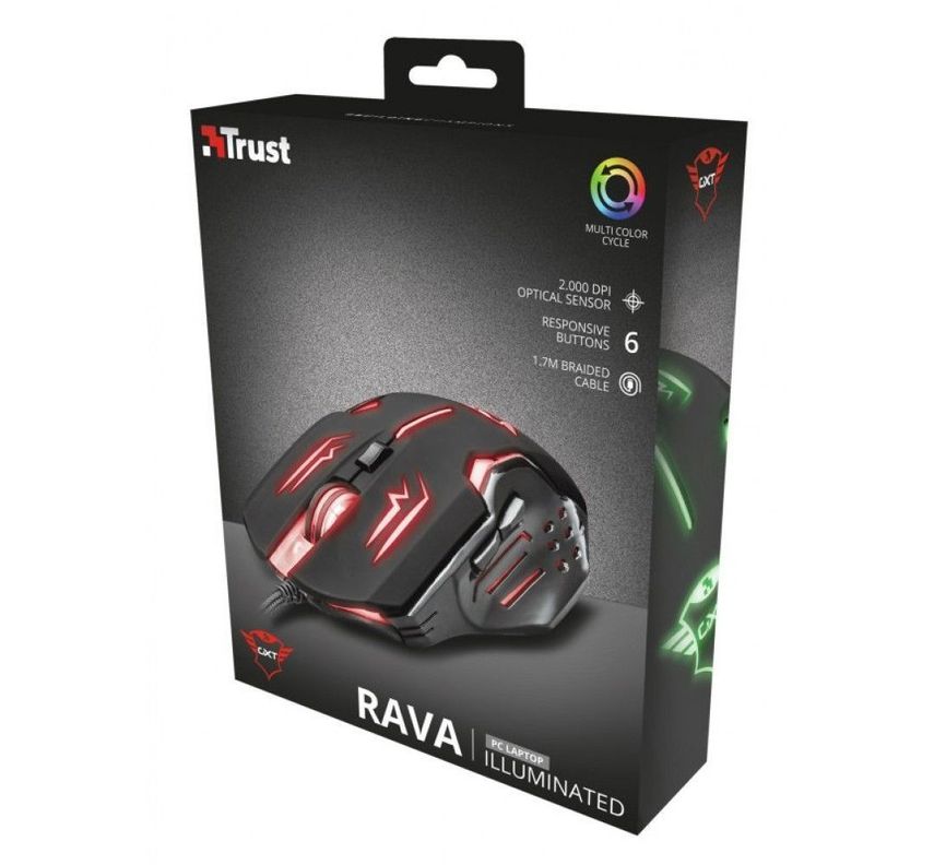 Mouse Gamer Trust GXT 108 Rava Illuminated-4