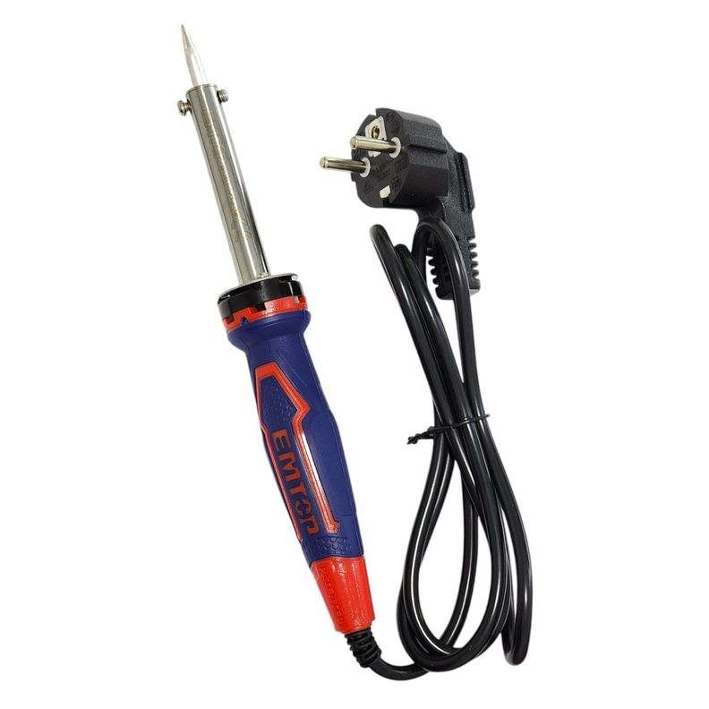 Soldador Eléctrico Cautín de Punta Recta 60W Emtop-1