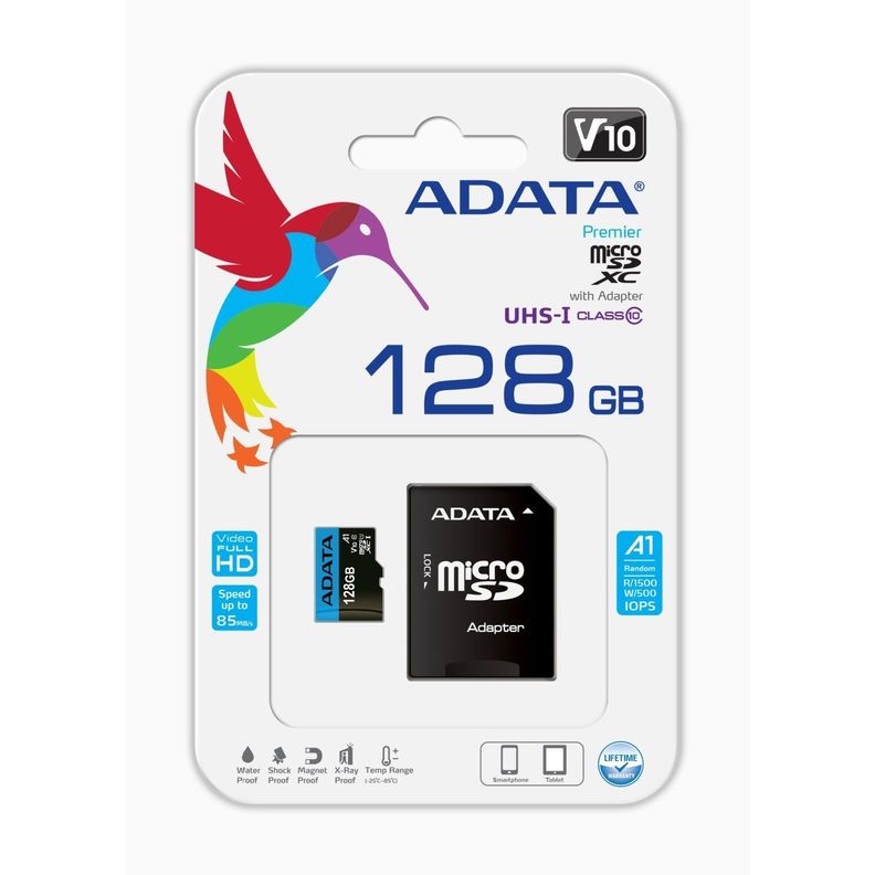 Tarjeta Memoria Micro SD XC 128 GB Adata-1