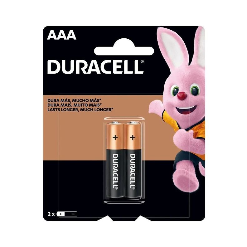 Pack 2 pilas Duracell AAA Alcalina Blister-0