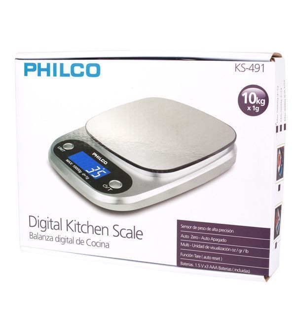 Balanza Pesa Digital 1 Gr a 10 Kg Cocina Philco-3