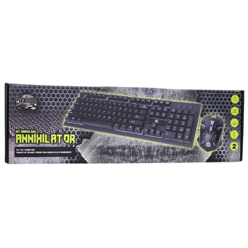 Kit Teclado y Mouse Gamer DGX Annihilator 330006-0
