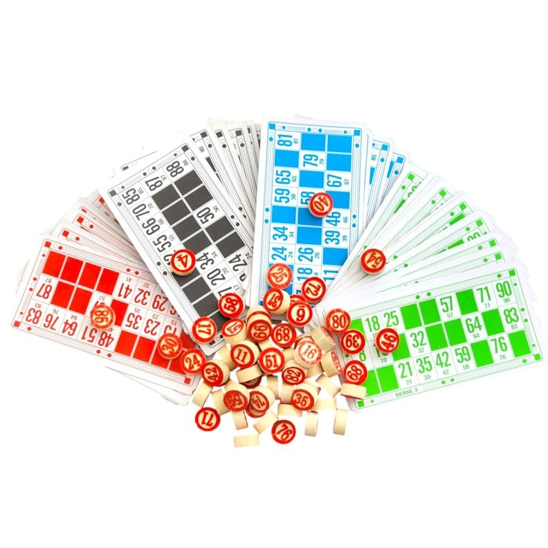Juego de Bingo Lotería Cartón y Madera 12053-0