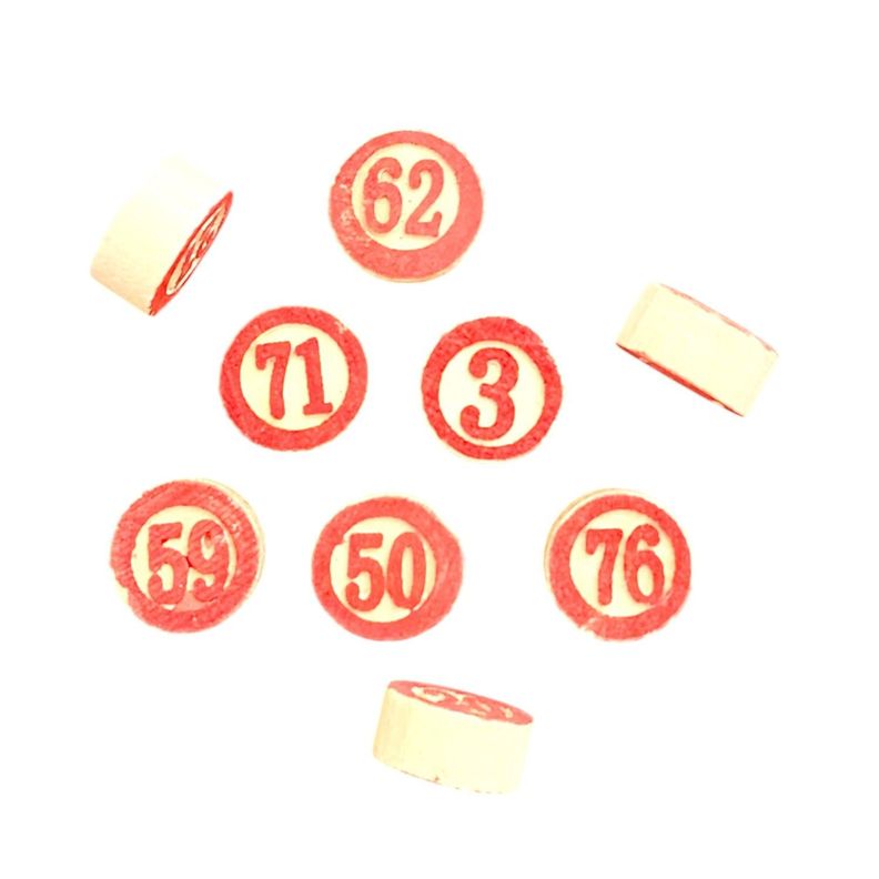 Juego de Bingo Lotería Cartón y Madera 12053-1