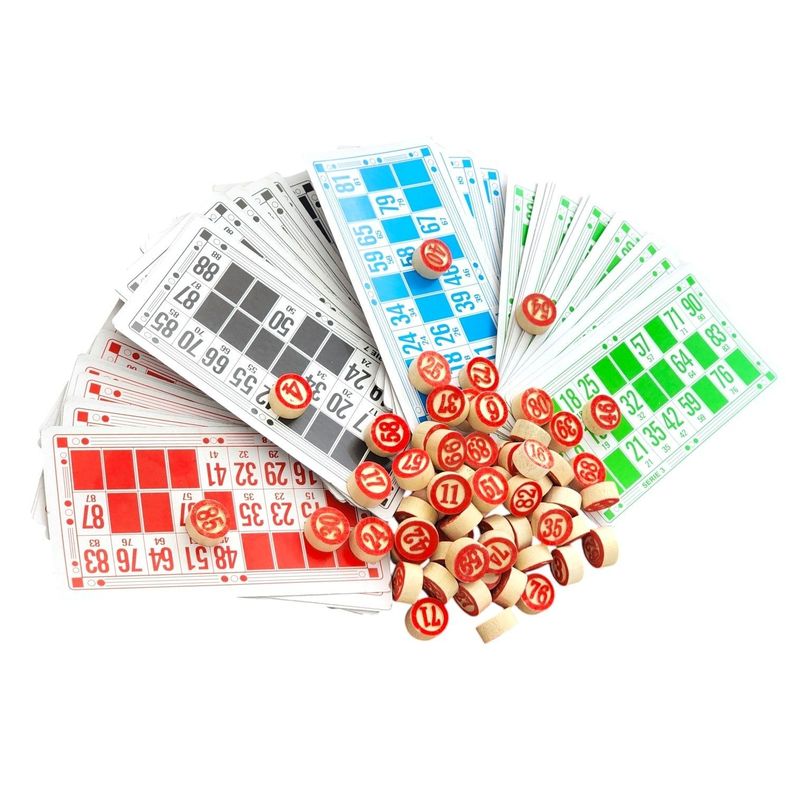 Juego de Bingo Lotería Cartón y Madera 12053-4