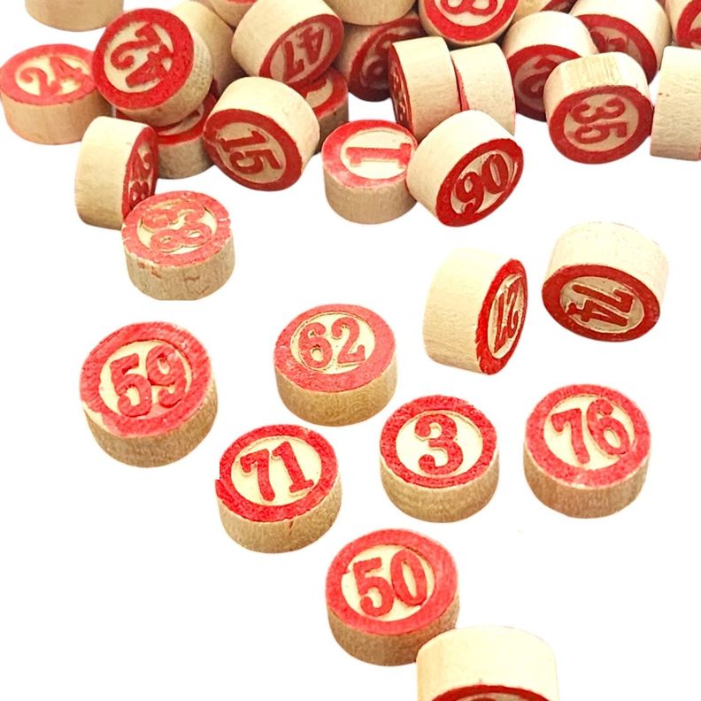 Juego de Bingo Lotería Cartón y Madera 12053-5