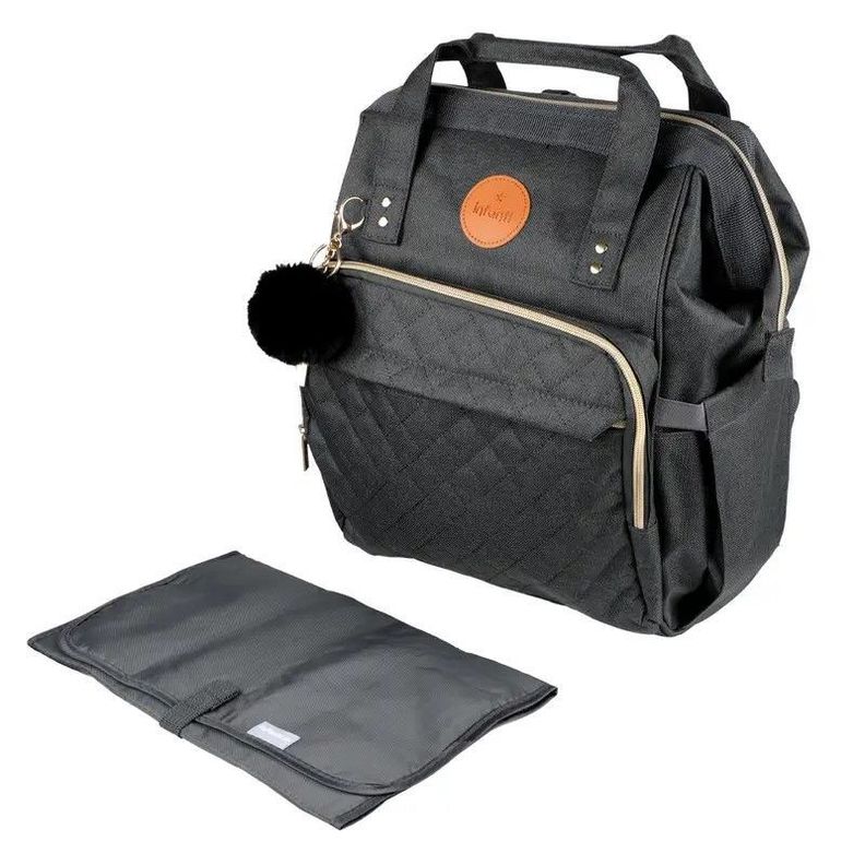 Mochila Pañalera Maternal Infanti Open Negra-1
