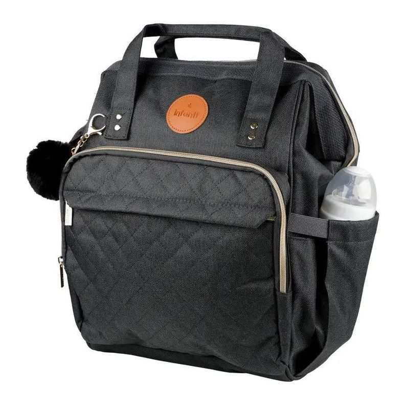 Mochila Pañalera Maternal Infanti Open Negra-2