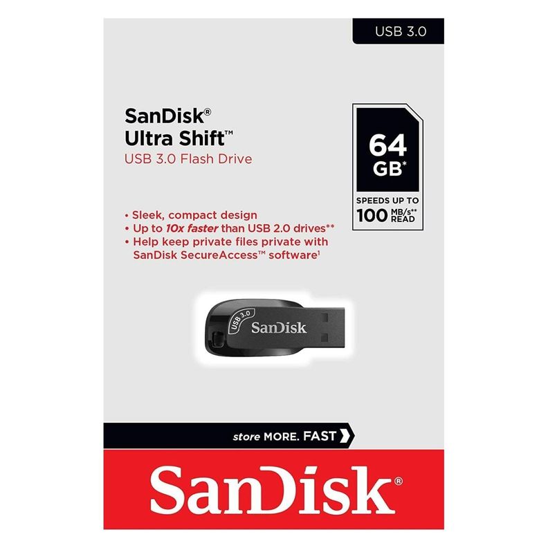Pendrive 64GB SanDisk Ultra Shift USB 3.0-1