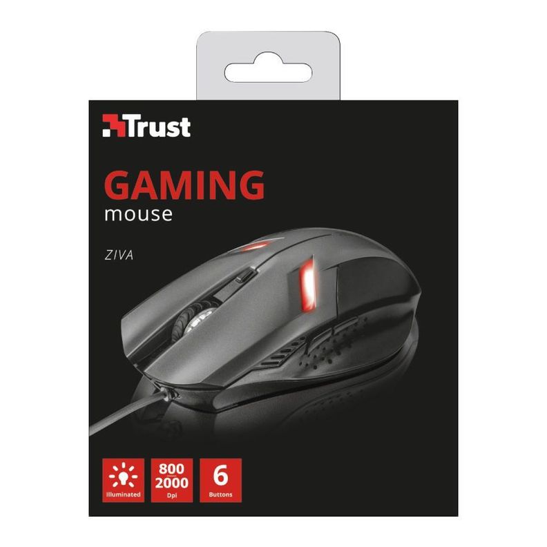 Mouse Gamer Trust Ziva 2000dpi Iluminado-4