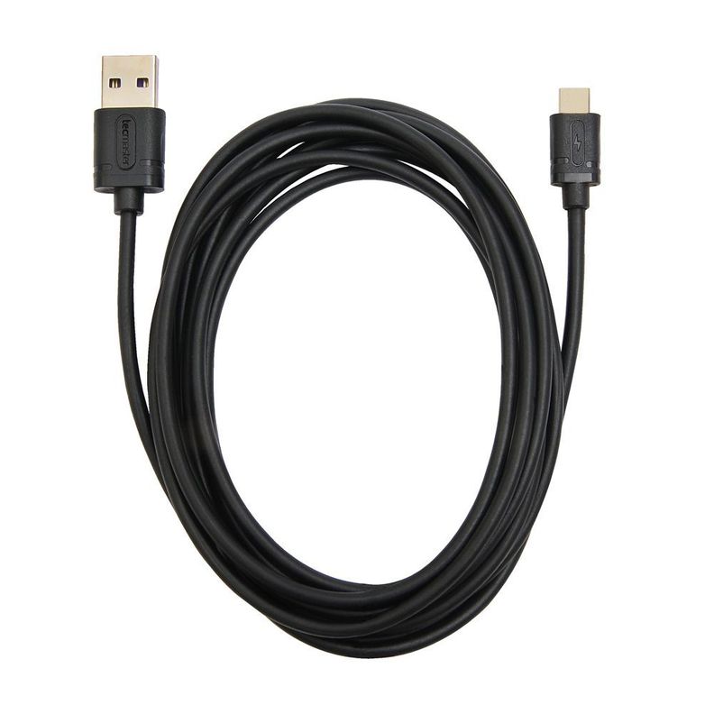 Cable Tipo C a USB 2.5mts 3a Tecmaster Negro-1