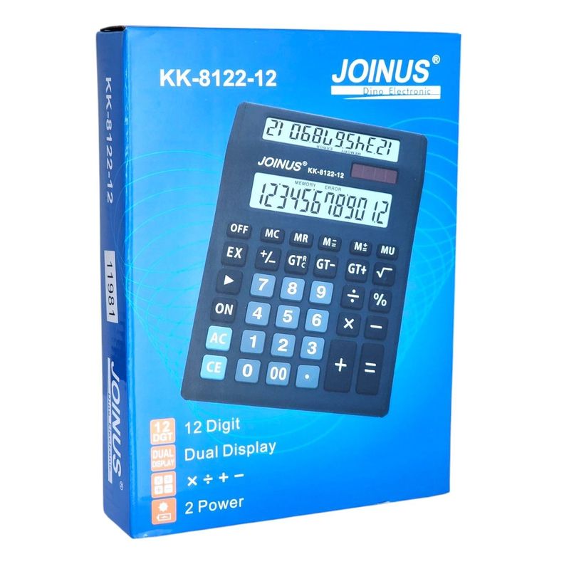 Calculadora KK-8122-12 Doble Pantalla 12 Dígitos 11981-3