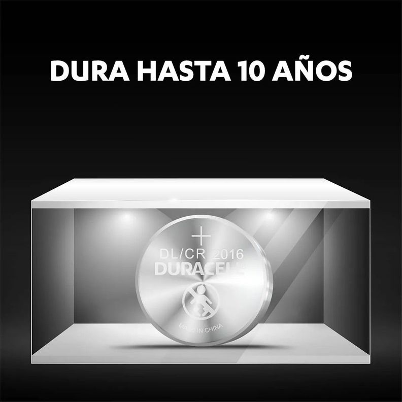Pack 5 Pilas Cr 2016 Duracell Lithium-2