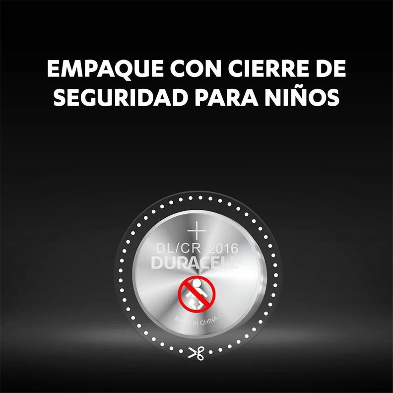 Pack 5 Pilas Cr 2016 Duracell Lithium-3