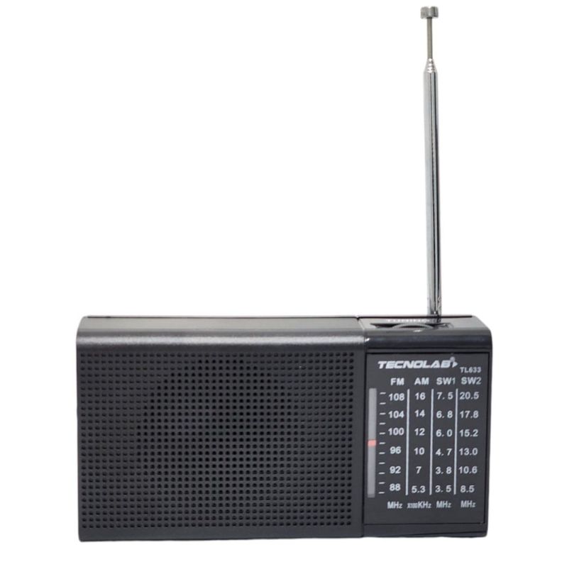 Radio Portátil de Bolsillo Tecnolab AM/FM/SW TL633-0