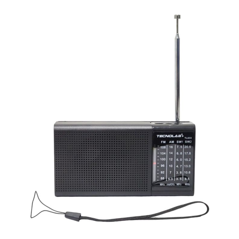 Radio Portátil de Bolsillo Tecnolab AM/FM/SW TL633-1