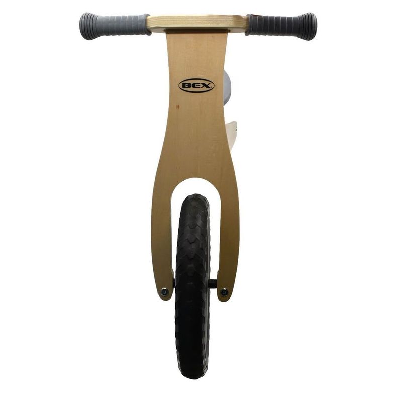 Bicicleta Madera Equilibrio Aprendizaje Sin Pedal Gris Bex-2
