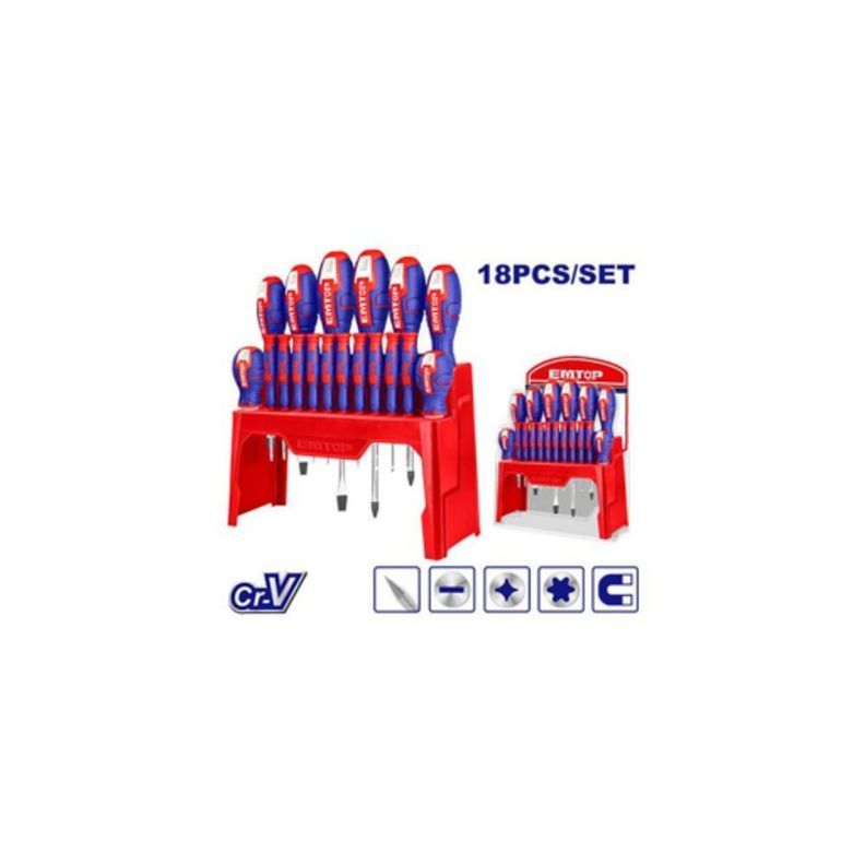 Pack 18 Destornilladores ESST1802 EMTOP-2