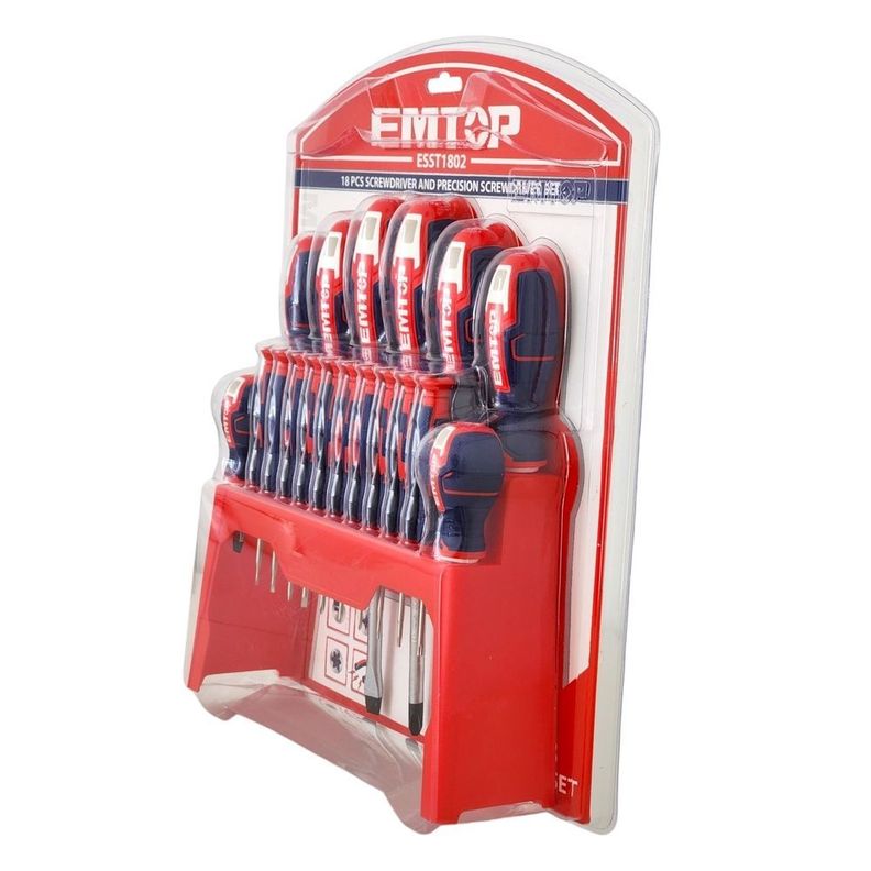 Pack 18 Destornilladores ESST1802 EMTOP-4