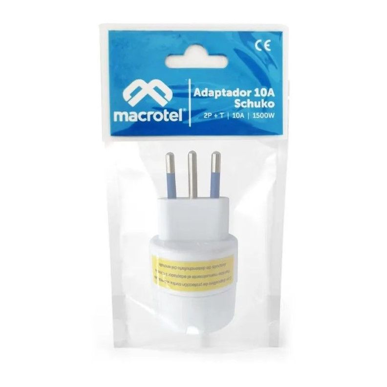 Enchufe Adaptador Schuko Macrotel-1