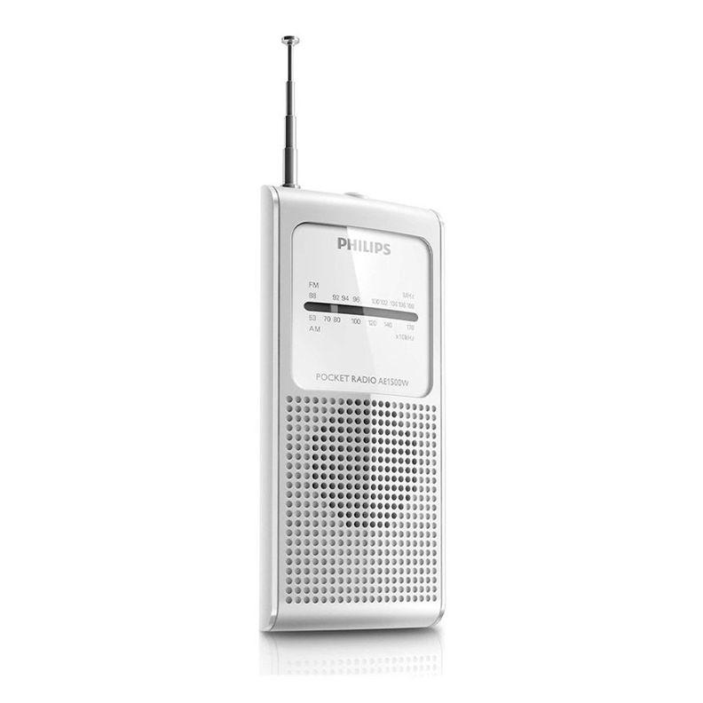 Radio Portatil Philips de Bolsillo AM FM Blanca-2