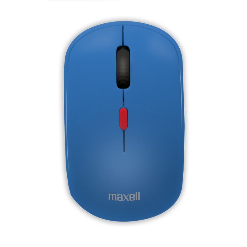 Mouse Inalambrico Ergonomico 1600 DPI MOWL-100 Maxell Azul