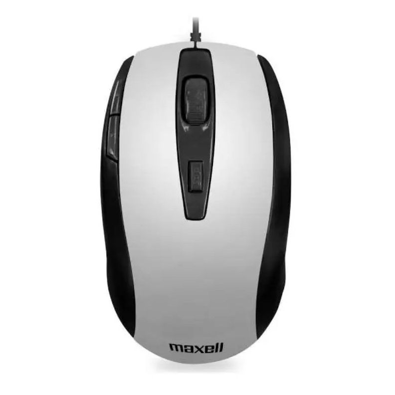 Mouse Optico 5 Botones Con Cable USB MOWR-105 Maxell Silver