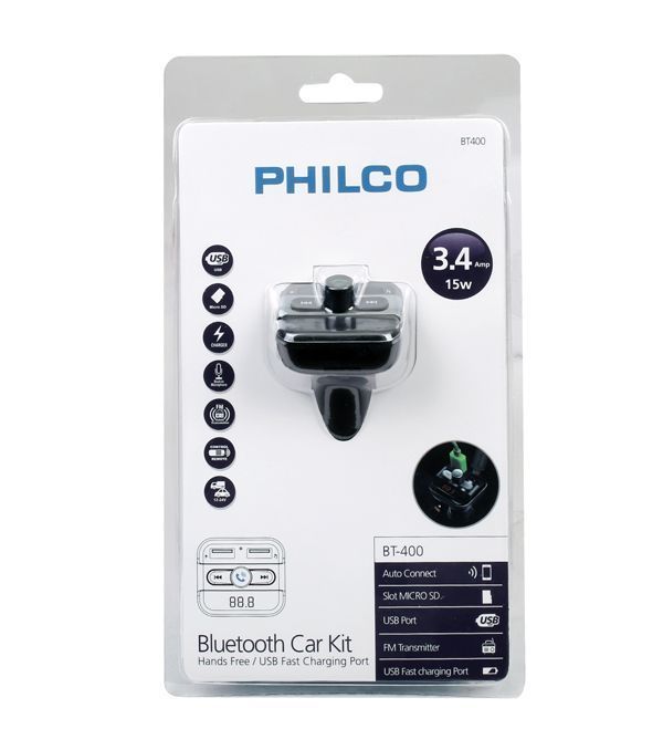 Transmisor FM Philco BT-400 Bluetooth-2