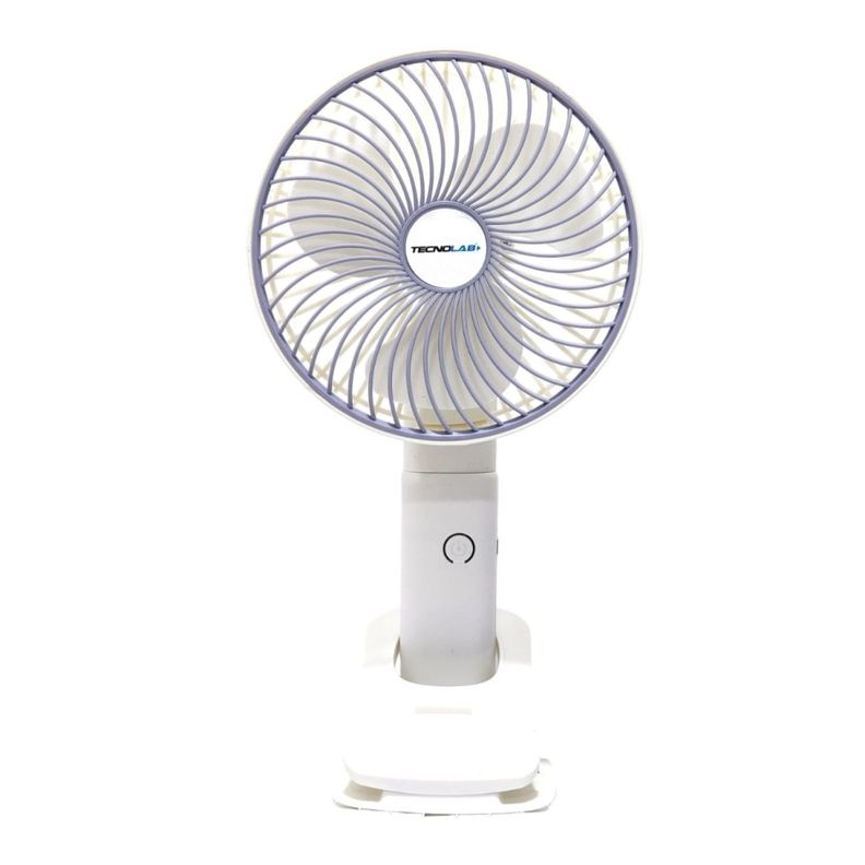 Ventilador Clip Portátil Recargable Tecnolab TL674 blanco-0