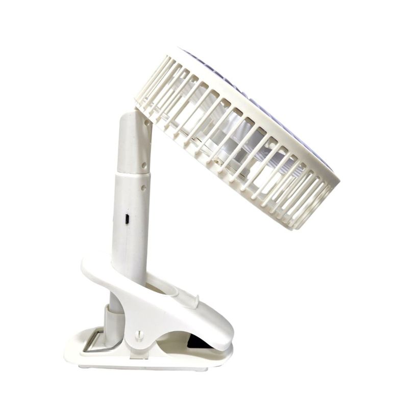 Ventilador Clip Portátil Recargable Tecnolab TL674 blanco-2