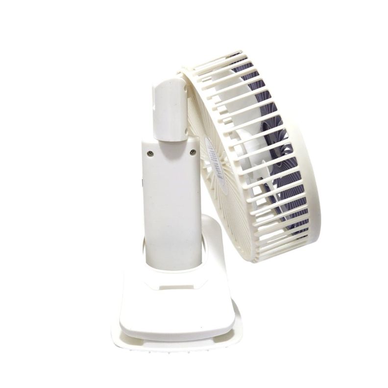 Ventilador Clip Portátil Recargable Tecnolab TL674 blanco-3
