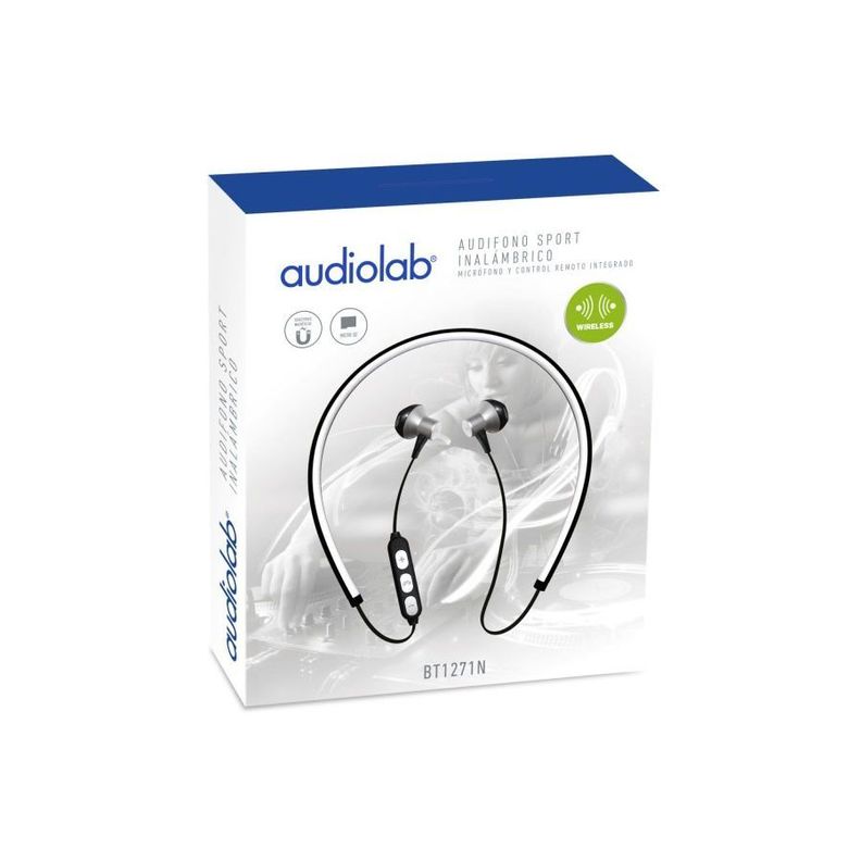 Audifonos Sport Bluetooth Audiolab Negro-1
